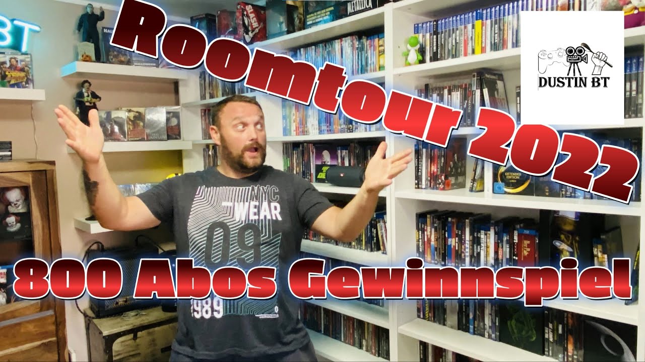 Roomtour Filmsammlung + 800 Abonennten Gewinnspiel+ ich zeige euch meine Man Cave Mediabooks