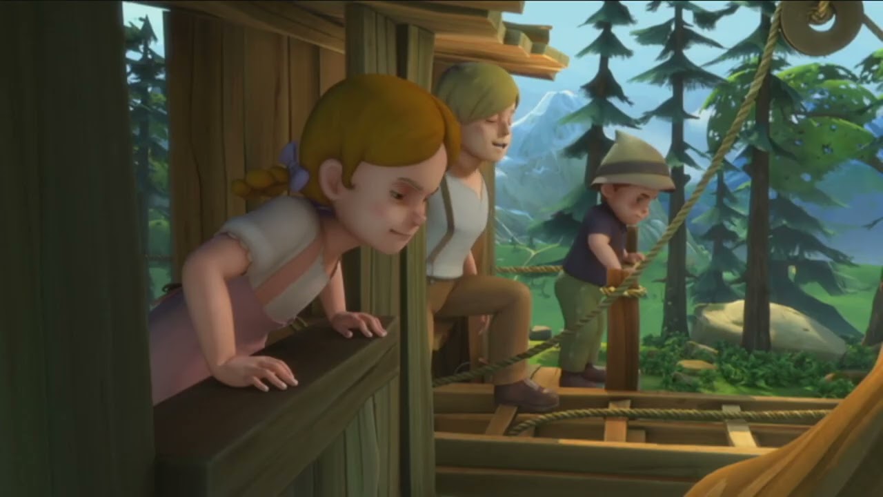 Heidi sezon 1 odcinek 11 Potyczka o domek na drzewie
