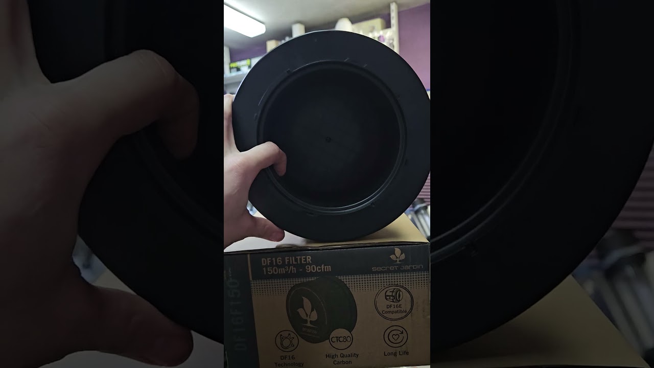 Угольный фильтр Secret Jardin df16150 150m3/h 90cfm с переходникамм для очистки воздуха  #фильтр