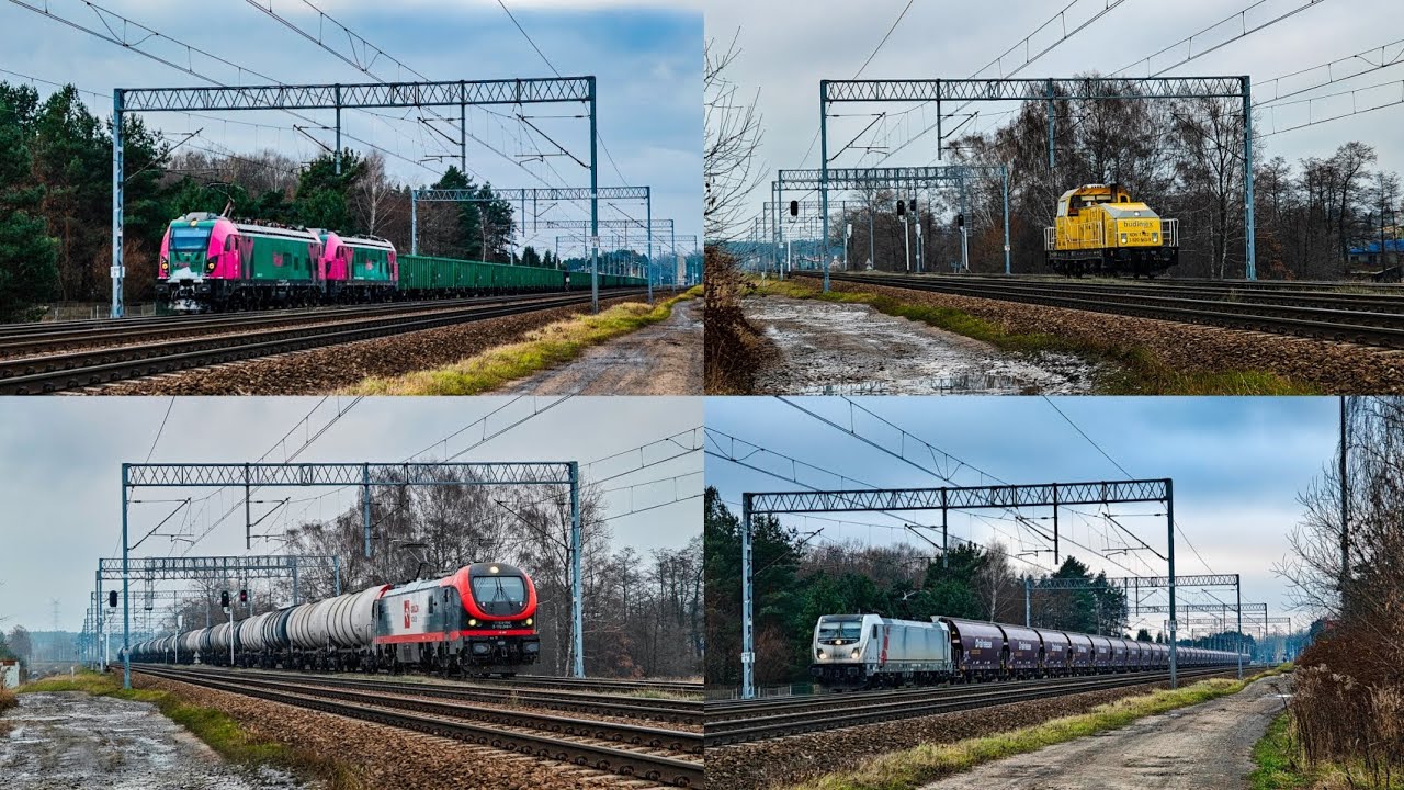Towary, luzaki i osobówki na szlaku w Dąbrowie Górniczej (Orlen, Budimex, Rail STM i inni)22.11.2025