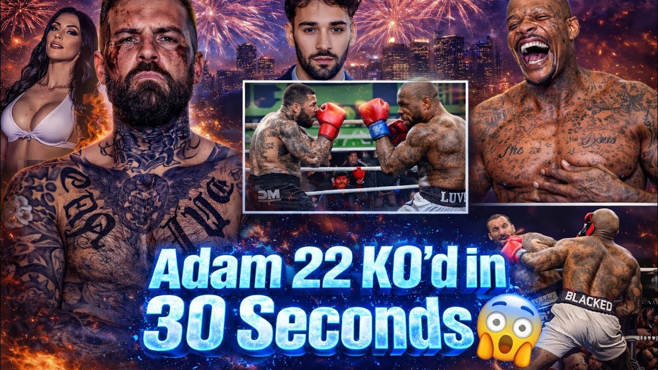 Adam 22 gets KO'D in 30 seconds by Jason Luv! Adin Ross is furious!