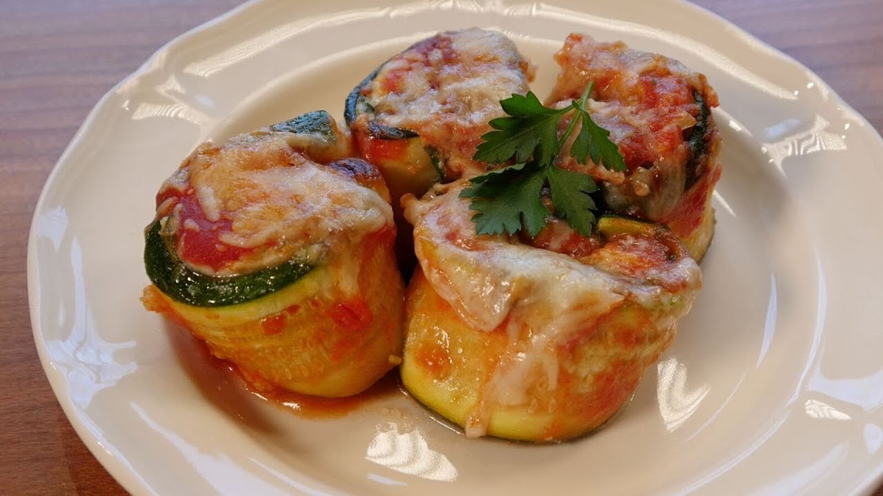 Recipe: Cheesy Zucchini Lasagna Rollups