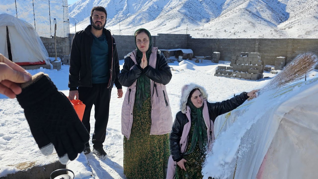 Snow, Cold, and a Tent | Hassan and the Operator Didn't Leave Maryam Alone