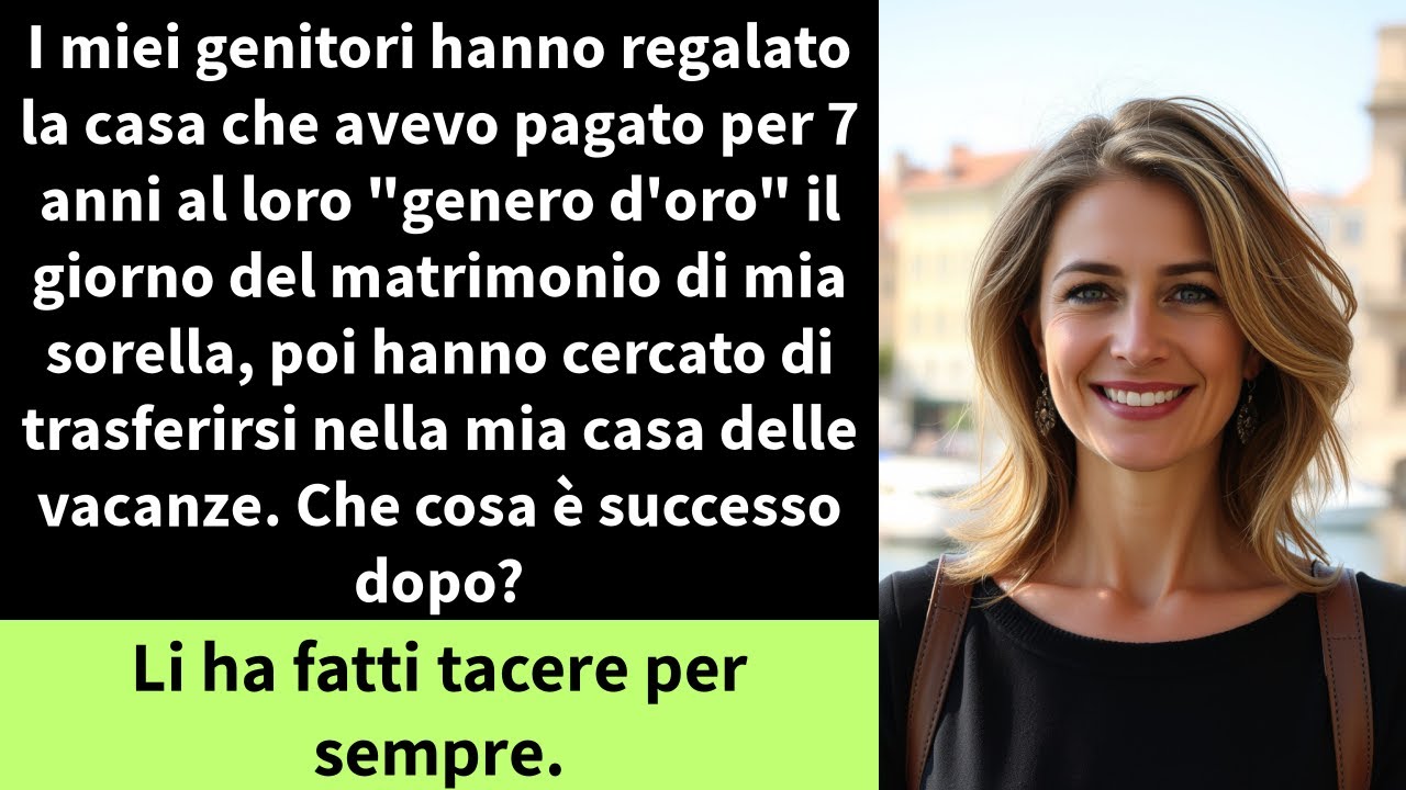 I miei genitori hanno regalato la casa che avevo pagato per 7 anni al loro 