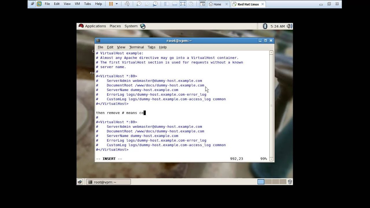 how to configure Apache server in linux(Red Hat)