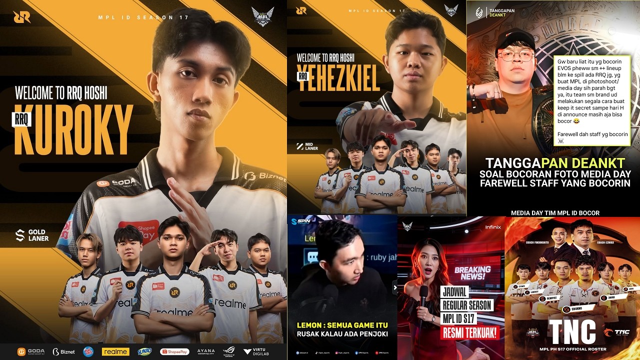 WELCOME RRQ KUROKY & RRQ YEHEZKIEL | RRQ LEMON BENCI PENJOKI ! TANGGAPAN DEANKT ROSTER EVOS BOCOR