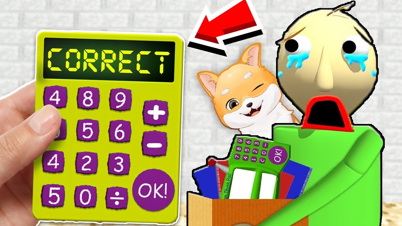 *NU* Trisa cu CALCULATOR la Scoala lui BALDI!