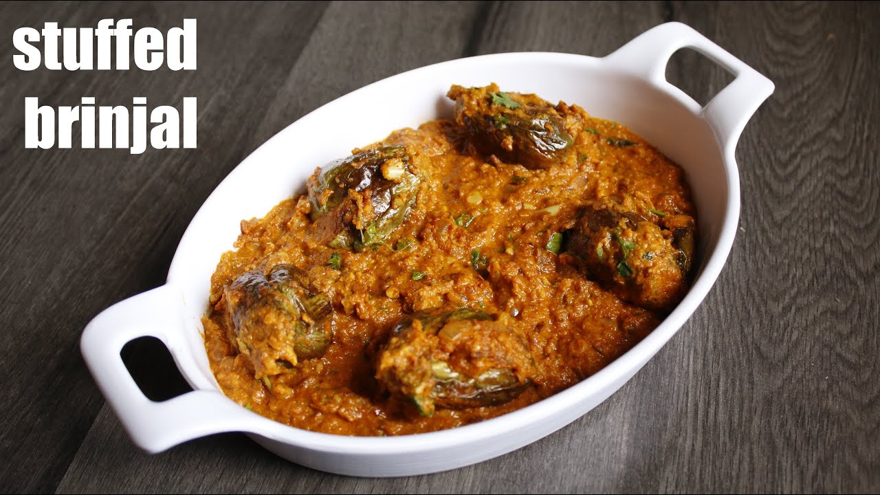 Stuffed Baingan Recipe | Stuffed Eggplant Curry | Indian Vegetarian Curry | Bharwa Baingan