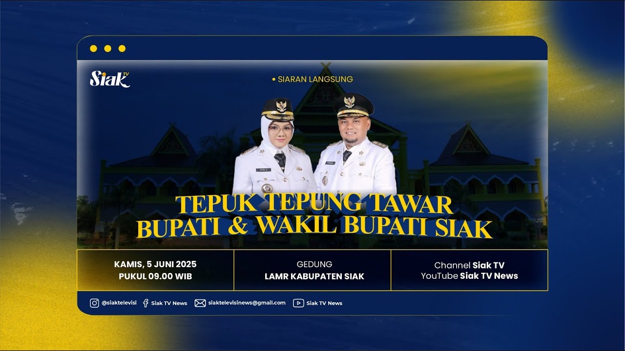 LIVE STREAMING TEPUK TEPUNG TAWAR BUPATI & WAKIL BUPATI 2025