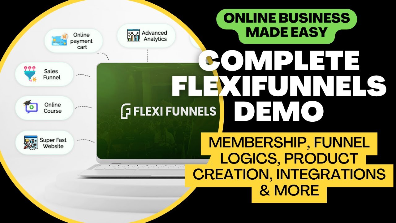 Complete FlexiFunnels Demo | Membership, Funnel Logics, Product Creation, Integrations, & More