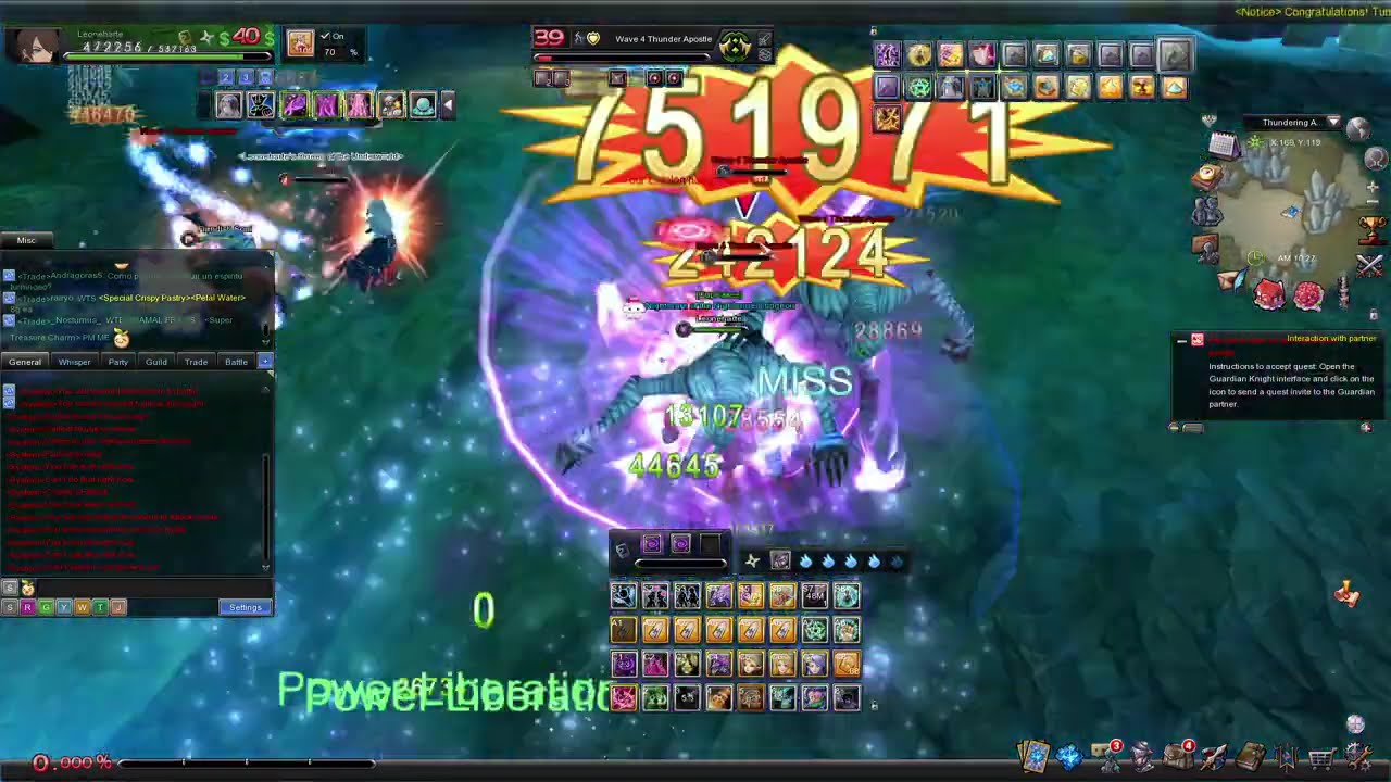Aura Kingdom Online - Abyss II Instance - Sorcerer Gameplay
