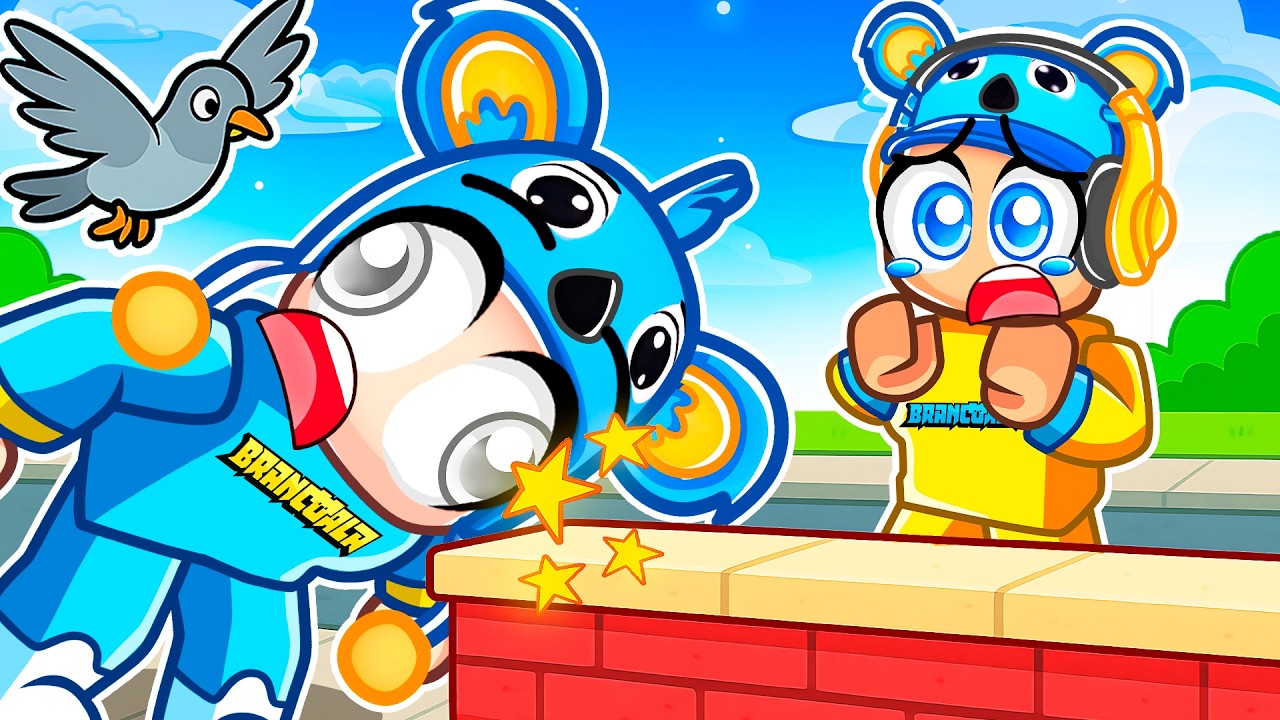 CAÍ DE CABEÇA NO PARKOUR E VIREI UM POMBO 🐦🤣 Rooftops & Alleys - Brancoala Games