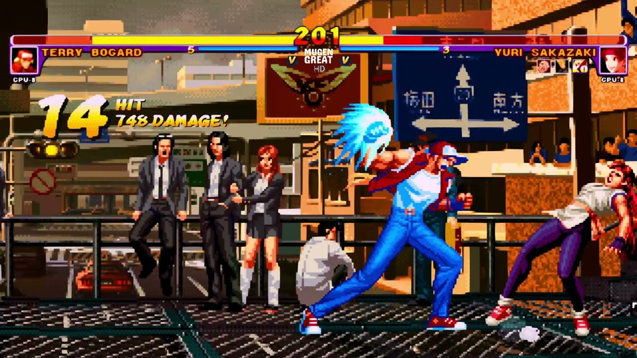 [KOF Mugen] HD Terry Bogard Vs Have Why, Yuri Sakazaki, Clone Benimaru, Bomber Hugo