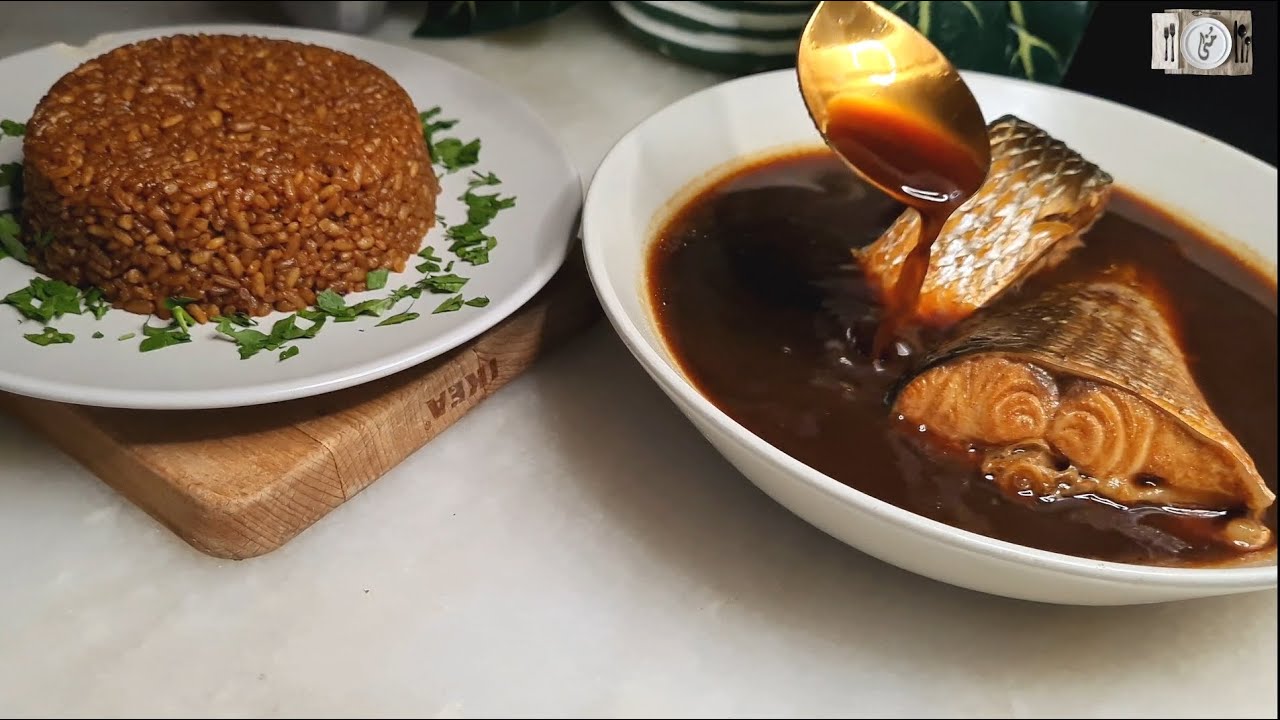 طريقة عمل شوربة سمك الصيادية +الرز الاحمر