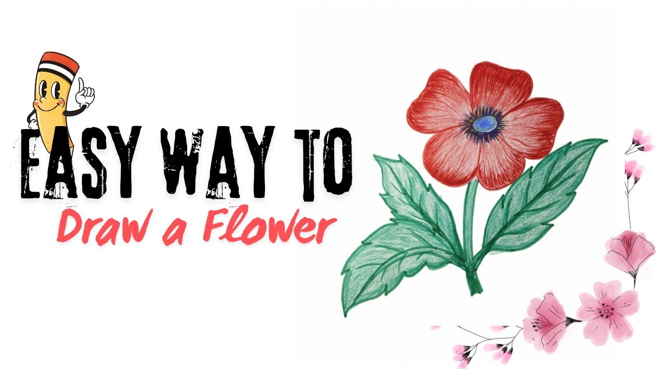 Easy way to Draw a Flower🌺  Step by Step || Art Video