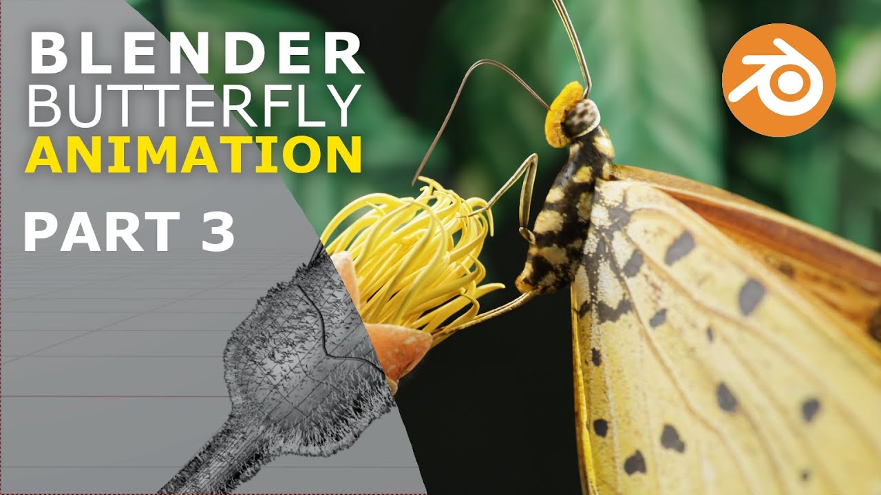 Blender: Butterfly Animation Tutorial | Part 3