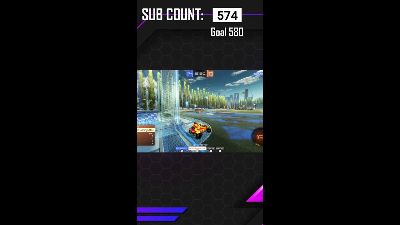 Rocket league LIVE - playing with viewers - Goal 580 subs