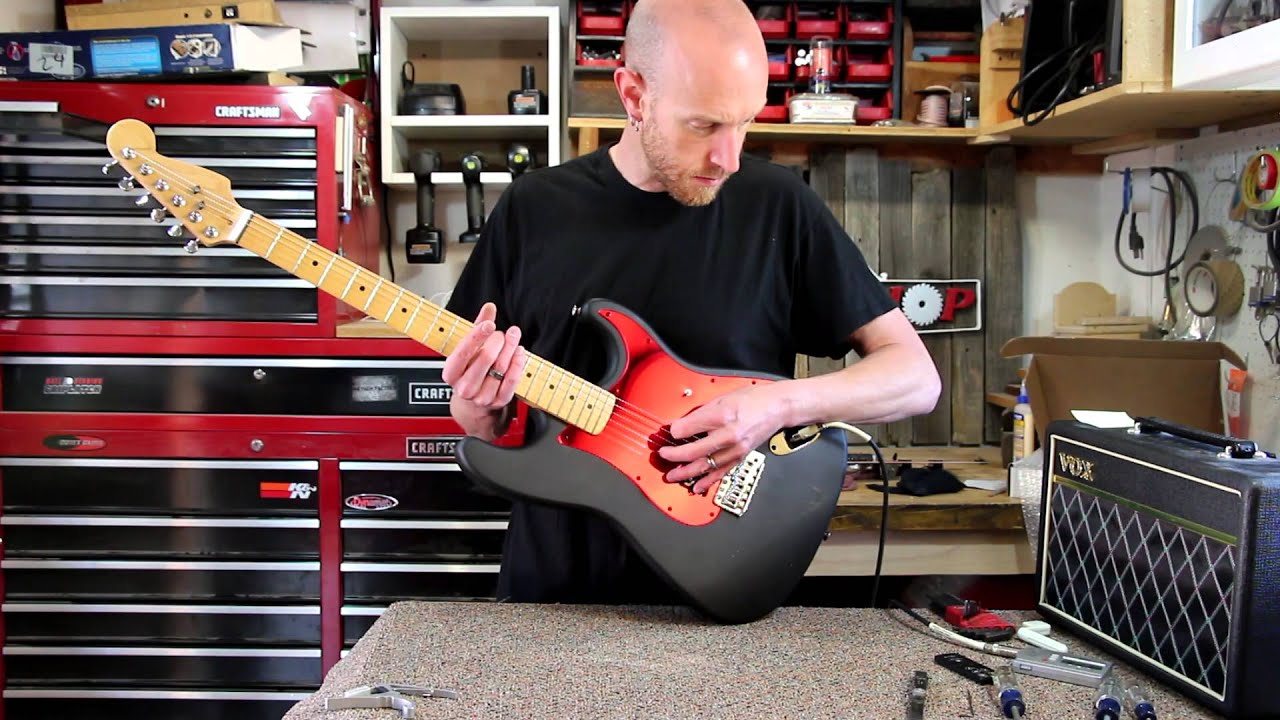 Lefty Guitar Conversion Part 5, Setup and Completion