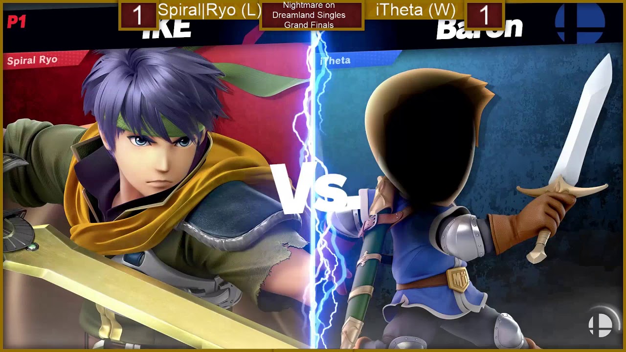 Spiral|Ryo (Roy, Ike) vs. iTheta (Mii Swordfighter) - NoD Singles, Grand Finals Set 1