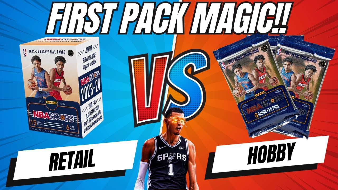 🔥ПЕРВЫЙ ВОЛШЕБНЫЙ НАБОР 🔥 2023-24 Panini NBA Hoops Баскетбол Хобби против Розницы!!
