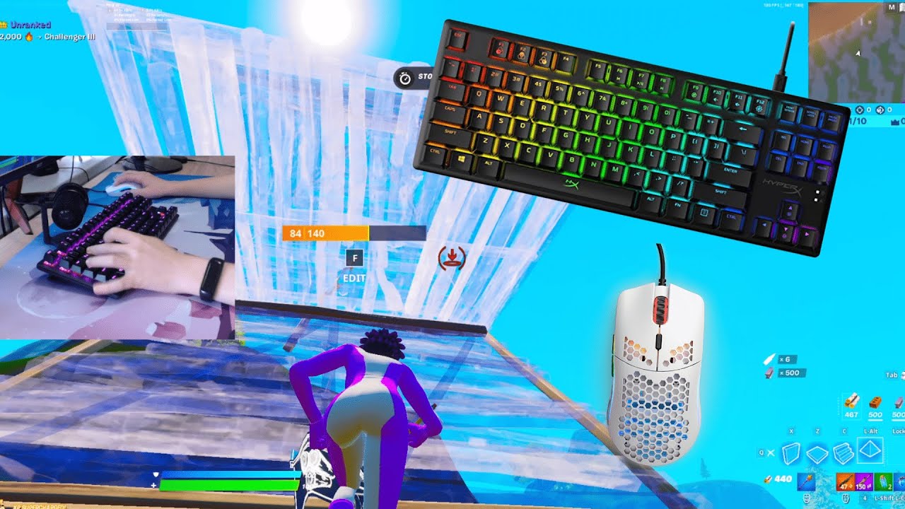 HyperX Alloy Origins Core🤩ASMR Fortnite🏆Satisfying Keyboard Fortnite 240 FPS Smooth4K