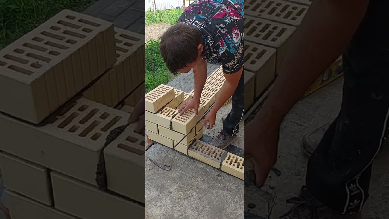 завожу угол!! как правильно класть кирпич