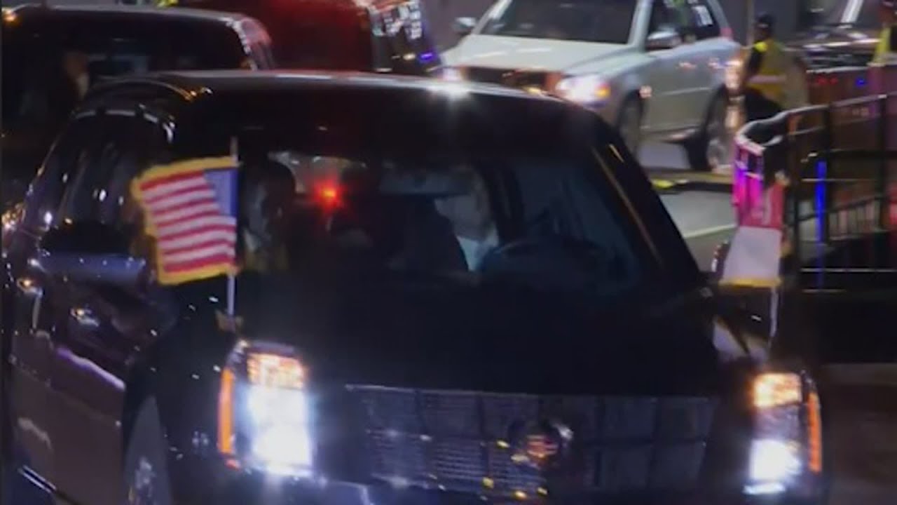 Trump Arrives at Hotel in Singapore