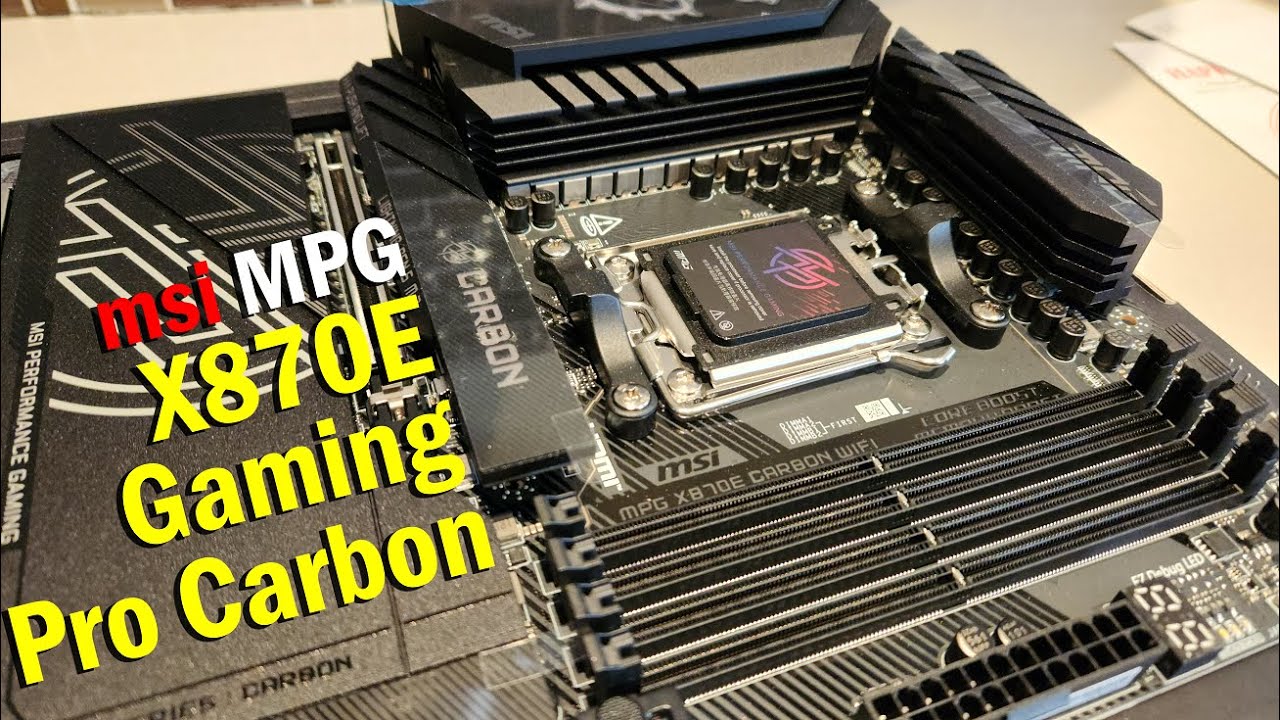 Материнская плата MSI MPG X870E Gaming Pro Carbon | Распаковка, сборка, установка и обзор