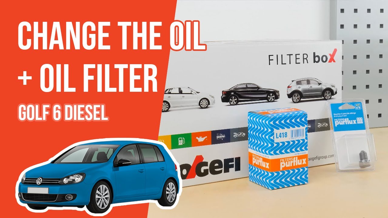 Change the oil and the oil filter Golf mk6 1.6 TDI 🛢