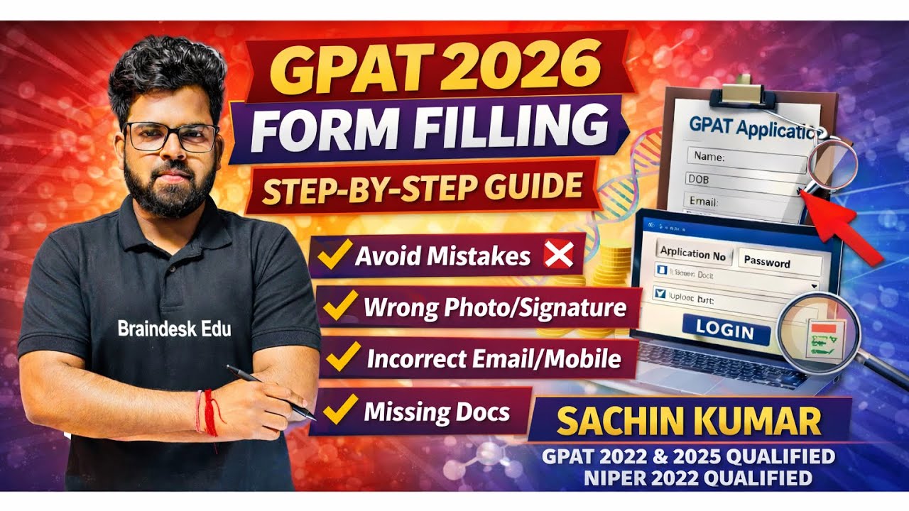 GPAT 2026 form filling step by step guide🔥 @Braindeskedu 