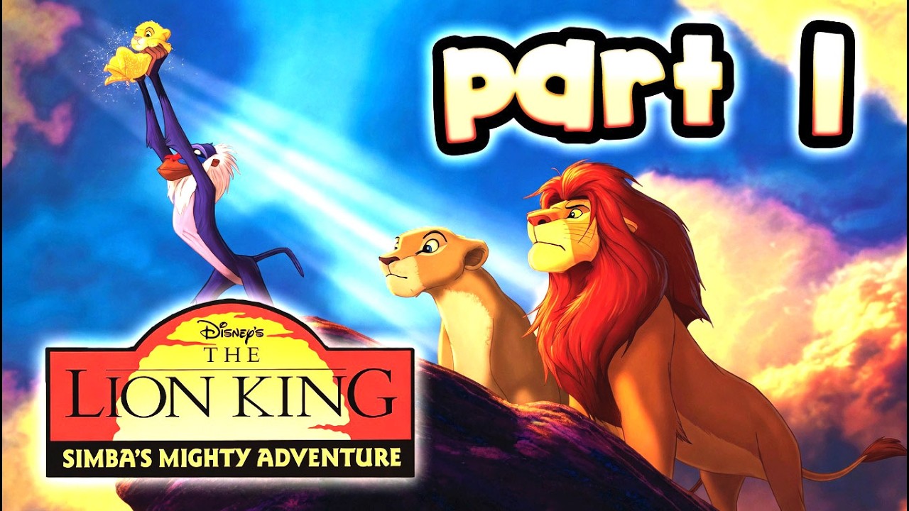 The Lion King: Simba's Mighty Adventure (PS1) Walkthrough Part 1 - Pride Rock