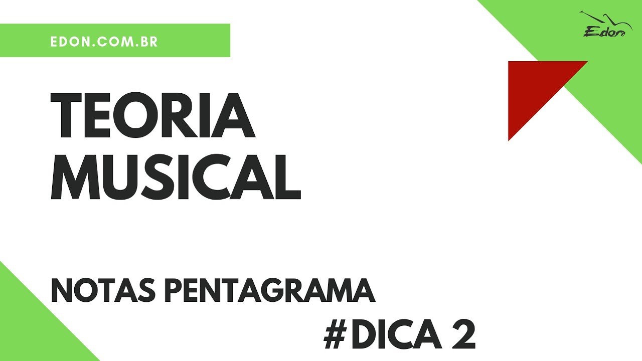 Notas Musicais no Pentagrama- CursosEDON