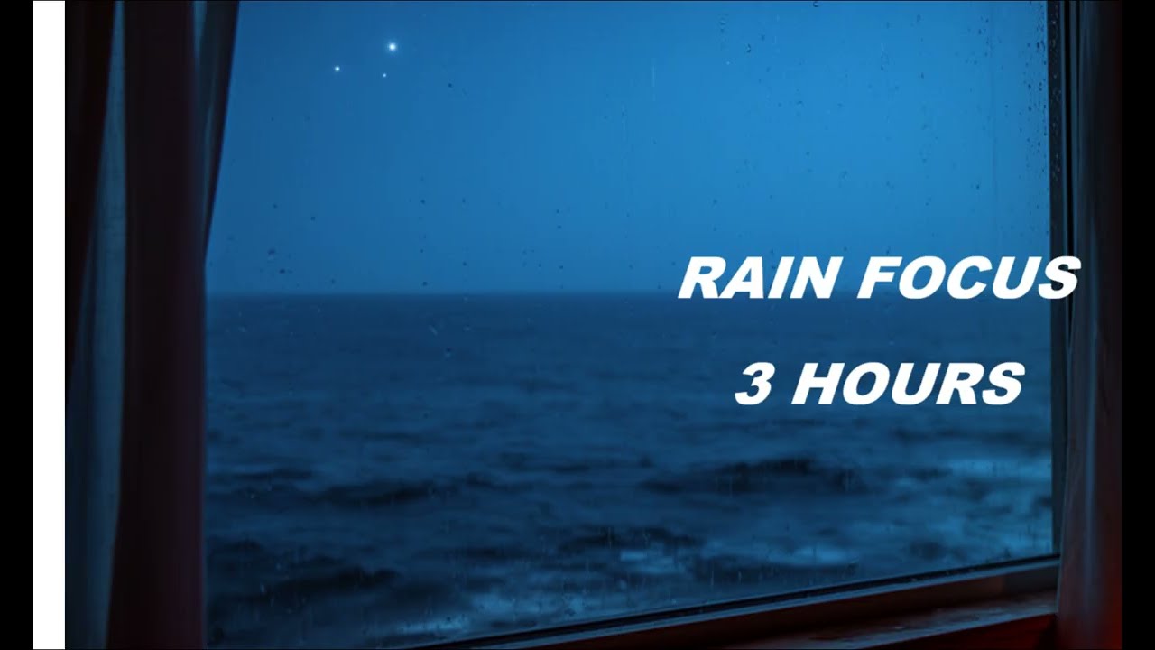 Deep Work Music with Soft Rain Ambience (3 Hours)