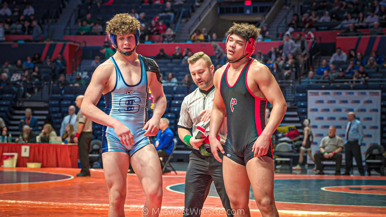 182 3A – Matty Lapacek {G} of Downers Grove South IL vs. Shamon Handegan {R} of Pekin IL