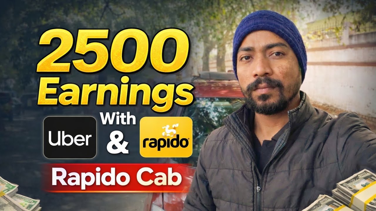₹2500 Earning Complete 😱 | Uber & Rapido Driver Vlog