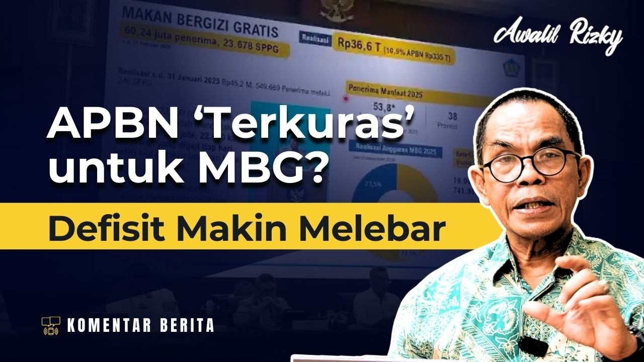 Penyebab utama defisit APBN adalah MBG dan ditutupi dengan utang #komentarberita