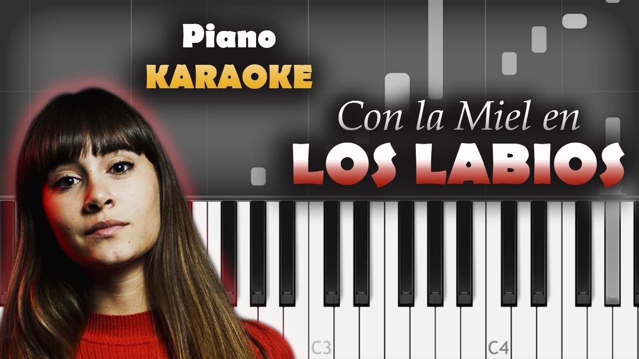 Aitana - Con La Miel En Los Labios | KARAOKE Piano / Tutorial / Cover