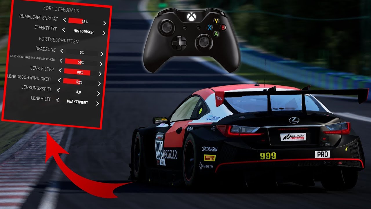 Mit dem Controller Assetto Corsa Competizione meistern