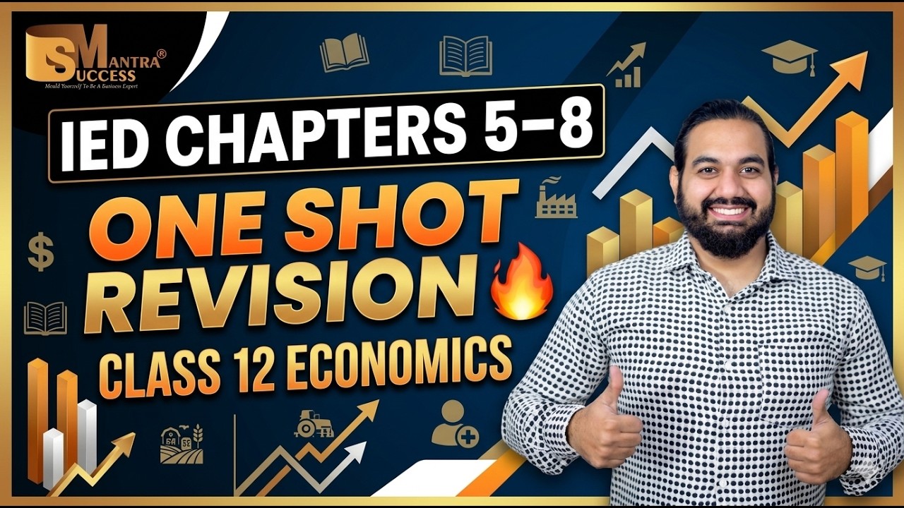IED Chapters 5–8 in One Lecture 🔥 | Class 12 Economics | Boards 2026