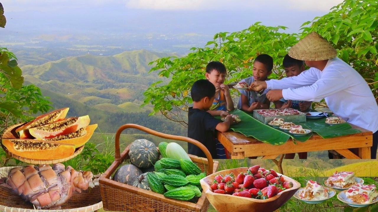 A Full Day of Traditional Countryside Cooking | Slow-Cooked Pork Pata, Strawberry Float