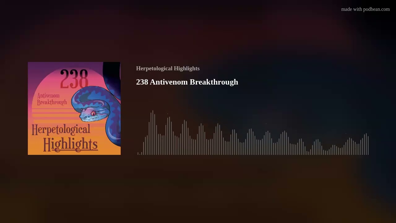 238 Antivenom Breakthrough