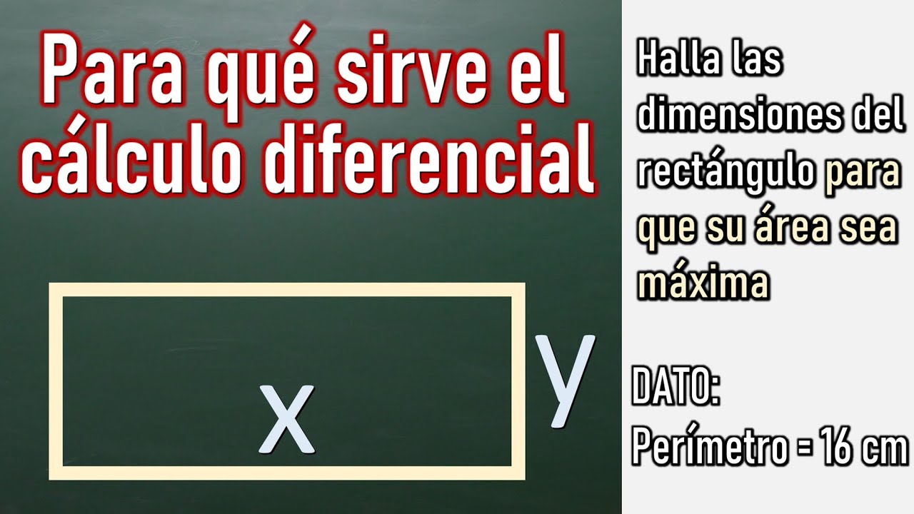 PARA QUÉ SIRVE EL CÁLCULO DIFERENCIAL. Problema de optimización. Maximizar