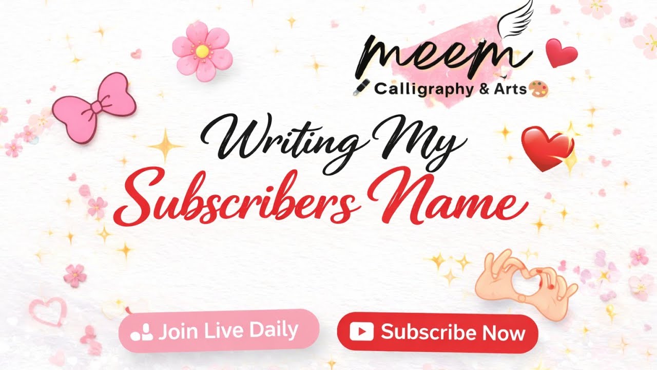 NameWriting #namewriting #writingsubsnames #calligrphy #namecalligraphy #handwriting #cursiveweiting