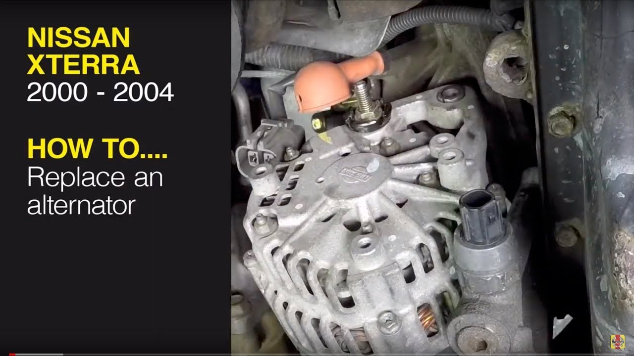 Replace the alternator on a Nissan Xterra (00-04), Pathfinder (96-04) or Frontier pick-up (98-04)