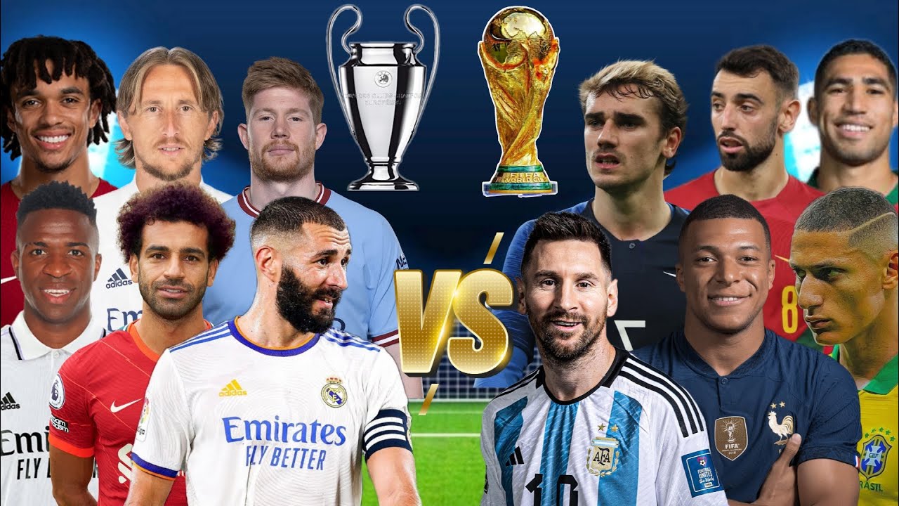 Champions League Best Team VS World Cup Best Team 😮🔥 ULTİMATE Comparison 💪