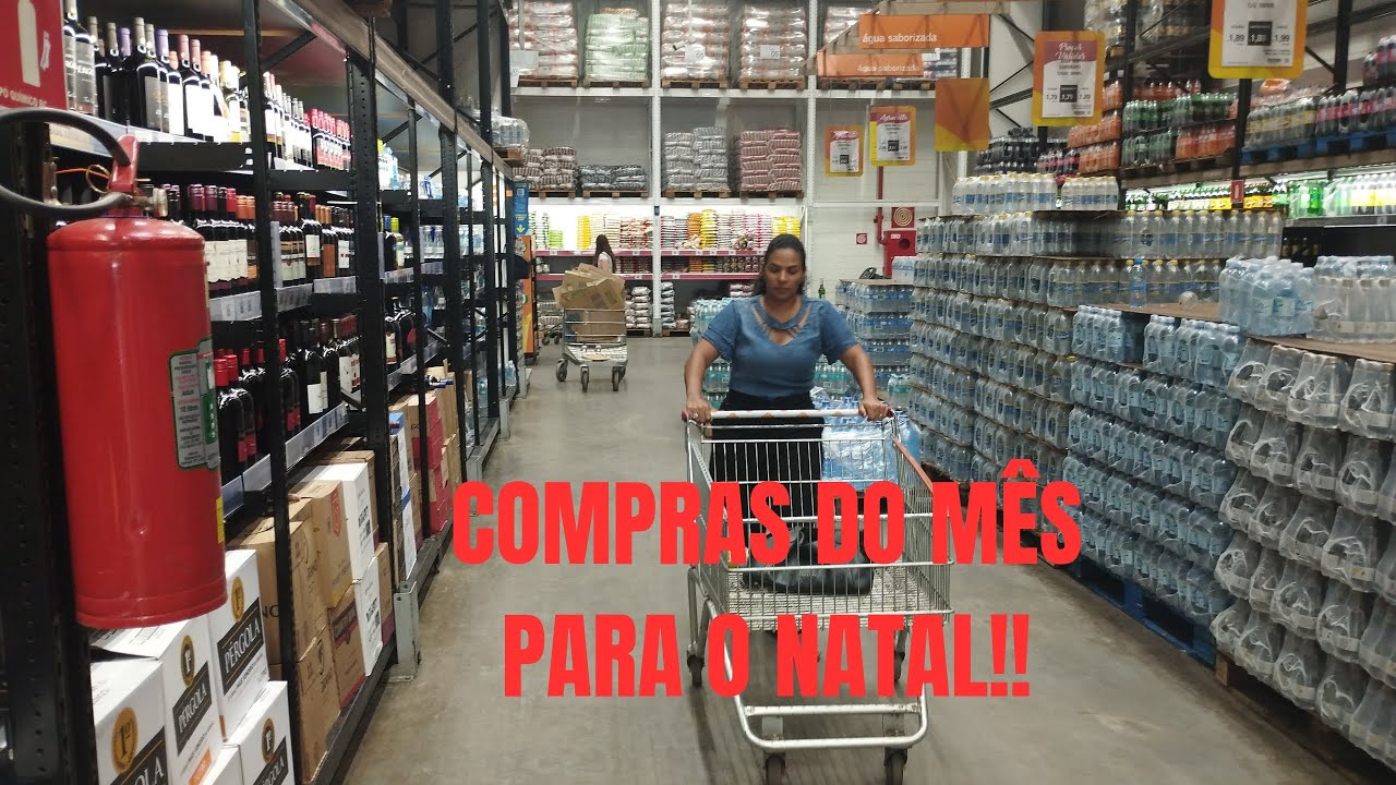 Compras do mês e de Natal.