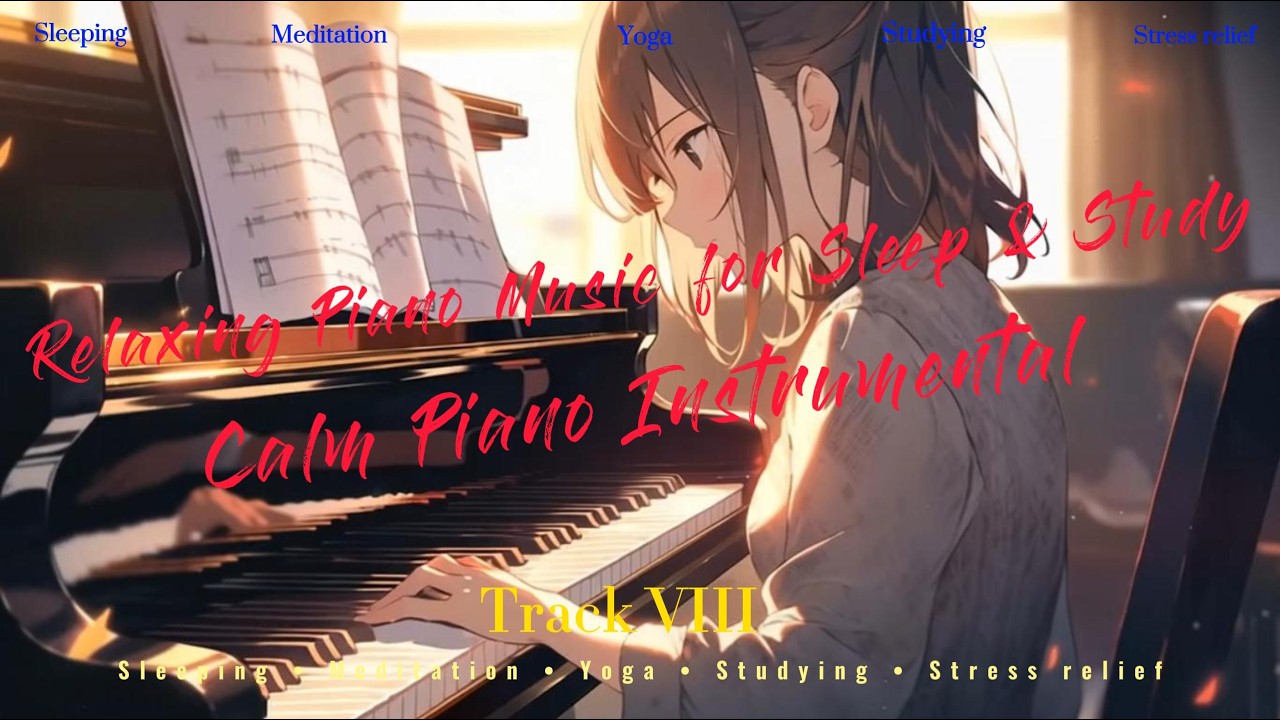 Relaxing Piano Music for Sleep & Study 🌙 (No Ads)🌌 – Calm Piano Instrumental