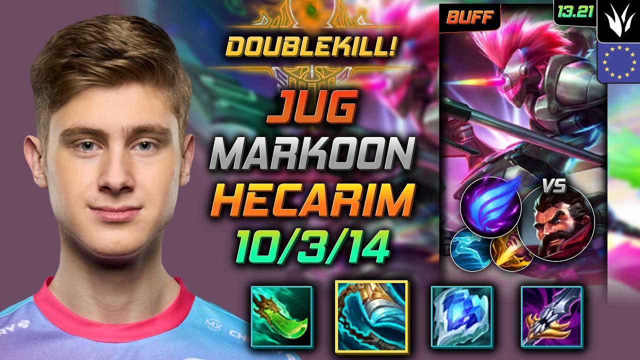 Hecarim Jungle Build Markoon Stridebreaker Phase Rush - LOL EUW Challenger Patch 13.21