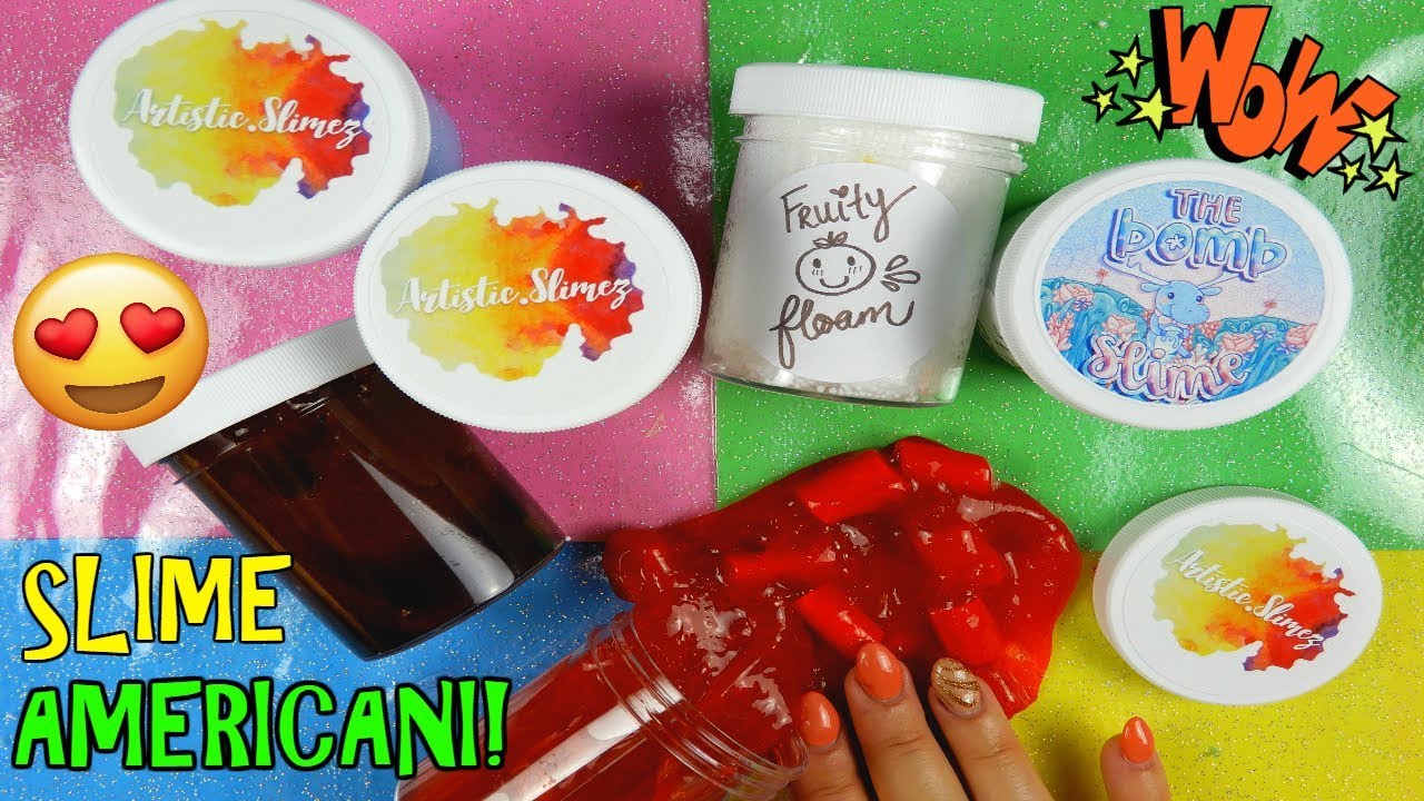 SLIME AMERICANI COMPRATI DA INTERNET! (THE BOMB SLIME E ARTISTIC SLIMEZ) COME SONO? Iolanda Sweets