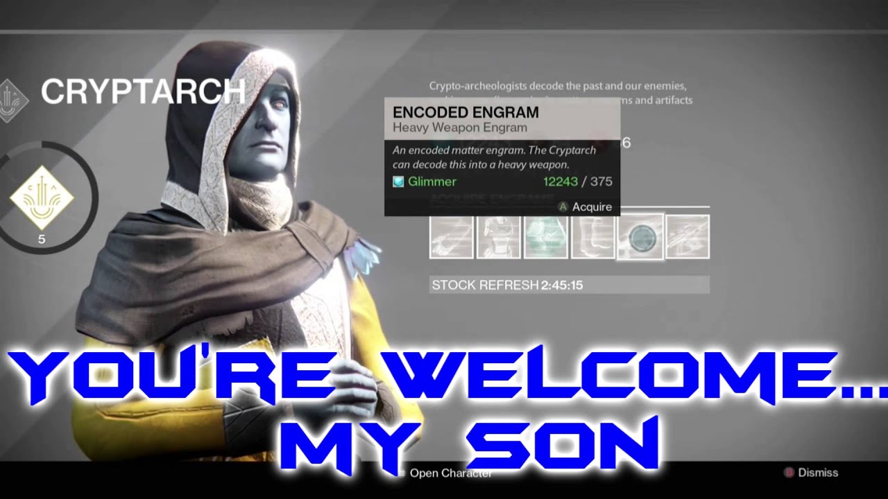 It Must Be Christmas in Cryptarch Land (DESTINY)
